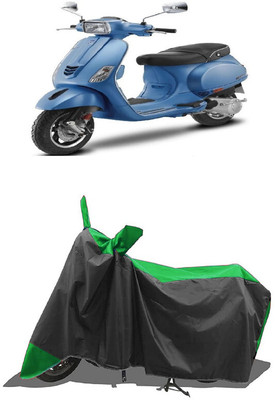 SUGASHRI Waterproof Two Wheeler Cover for Piaggio(Vespa SXL, Green, Black)
