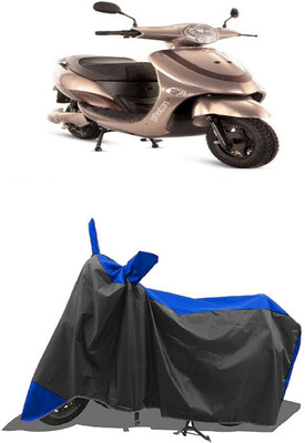 SUGASHRI Waterproof Two Wheeler Cover for Hero Electric(Electric Photon, Blue, Black)