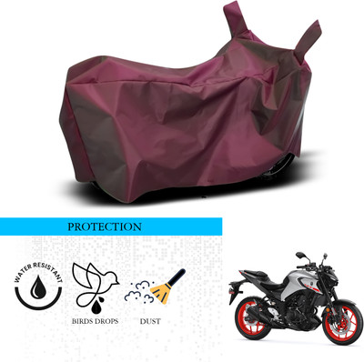 GOSHIV-car and bike accessories Waterproof Two Wheeler Cover for Yamaha(MT-03, Maroon)