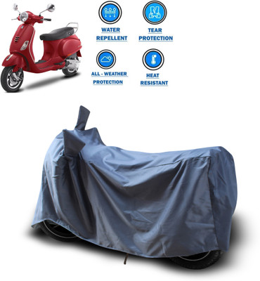 PAGORA Waterproof Two Wheeler Cover for Piaggio(Vespa VXL 125, Grey)