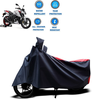 PAGORA Two Wheeler Cover for TVS(Apache RTR 160 4V, Red)