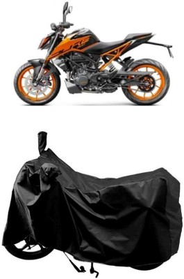 SUGASHRI Waterproof Two Wheeler Cover for KTM(200 Duke BS6, Black)