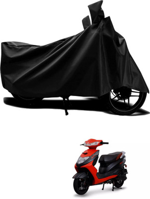 SK AUTO Two Wheeler Cover for Ampere(REO BS6, Black)
