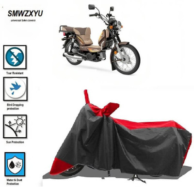 SK AUTO Waterproof Two Wheeler Cover for TVS(XL 1200, Black, Red)