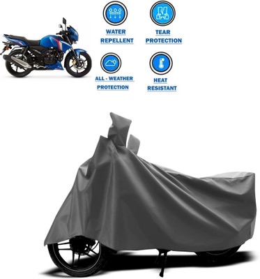 CODOKI Two Wheeler Cover for TVS(Apache RTR 180, Grey)