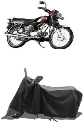 SUGASHRI Waterproof Two Wheeler Cover for Hero(CD 100 SS, Grey, Black)