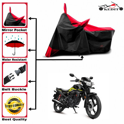 SK AUTO Two Wheeler Cover for Honda(SP 125, Red, Black)