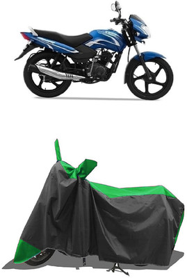 SUGASHRI Waterproof Two Wheeler Cover for TVS(Star Sport, Green, Black)