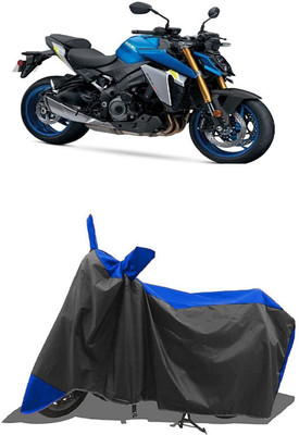 SUGASHRI Waterproof Two Wheeler Cover for Suzuki(GSX S1000, Blue, Black)