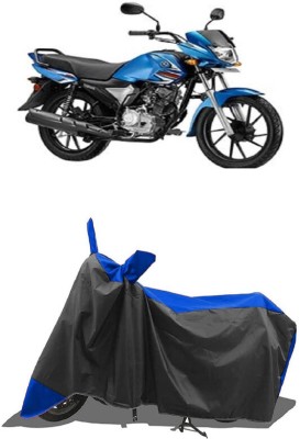 SUGASHRI Waterproof Two Wheeler Cover for Yamaha(Saluto RX BS6, Blue, Black)