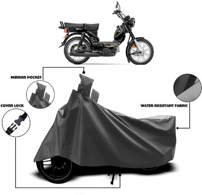 MMSSTAR Waterproof Two Wheeler Cover for TVS(XL 100 Heavy Duty, Grey)
