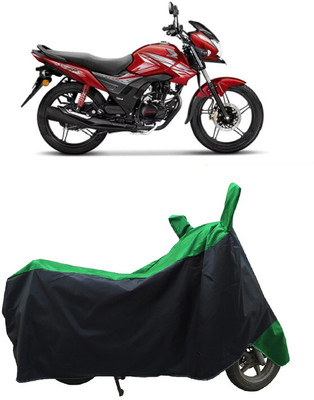 Coxtor Waterproof Two Wheeler Cover for Honda(CB Shine SP, Green)