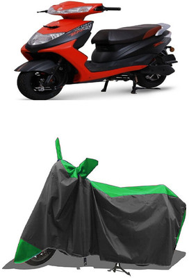 SUGASHRI Waterproof Two Wheeler Cover for Ampere(Zeal, Green, Black)