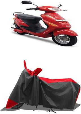 SUGASHRI Waterproof Two Wheeler Cover for Hero Electric(Electric E-Sprint, Red, Black)