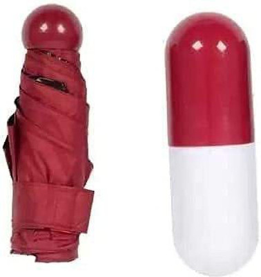SBTs Ultra Lights and Small Mini Umbrella with Cute Capsule Case Umbrella(Maroon)