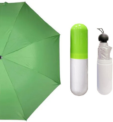 SBTs Capsule Mini Travel Umbrella Foldable (UV Proof Windproof)- 1 Person Umbrella Umbrella(Green)
