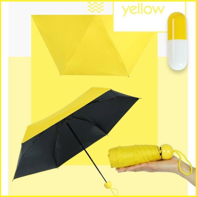 SBTs Ultra Light Mini Folding Compact Pocket Umbrella with Lovely Capsule Umbrella-0D Umbrella(Multicolor)