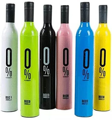 SBTs Windproof Double Layer Umbrella with Bottle Cover Umbrella(Multicolor)