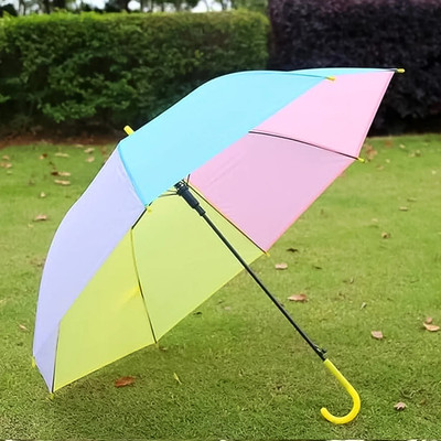 Colorful Rainbow Umbrella Umbrella(Multicolor)