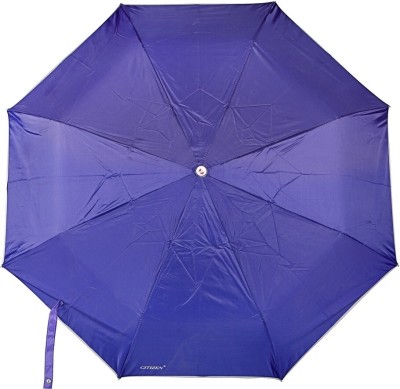 Bizarro Plain 3-Fold Heavy Quality Umbrella(Blue)