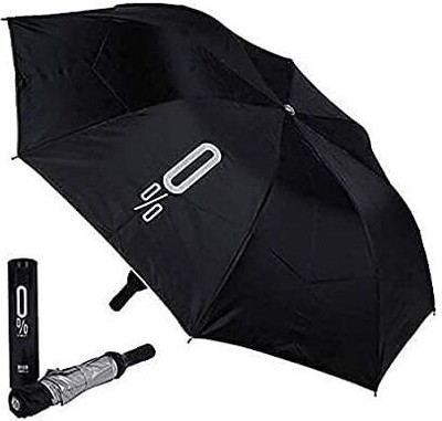 SBTs Double Layered Folding Portable Wine Bottle Umbrella With Cover Stylish Bottle Umbrella(Black)
