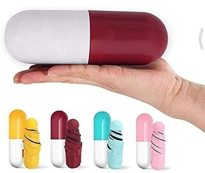 SBTs Ultra Light Mini Folding Compact Pocket with Lovely Capsule Case (Multicolor)) Umbrella(Multicolor)