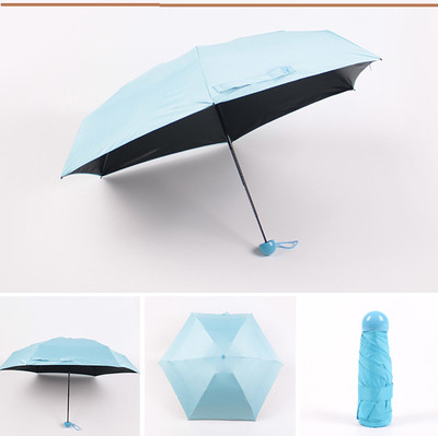 SBTs Mini Rain Portable Folding Waterproof UV Protection Pocket Capsule Umbrella-0B Umbrella(Multicolor)
