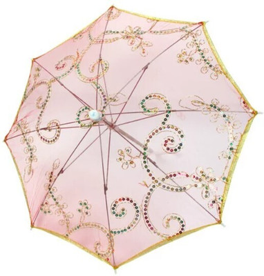 INFISPACE Ladoo Gopal Ji Fancy Chhatri Umbrella for , 12 Inchs & Red Color pack of 3 Umbrella(Red)