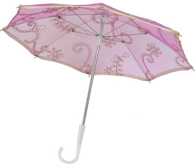 INFISPACE Ladoo Gopal Ji Fancy Chhatri Umbrella for God Krishna, 12 Inchs & Pink Color Umbrella(Pink)