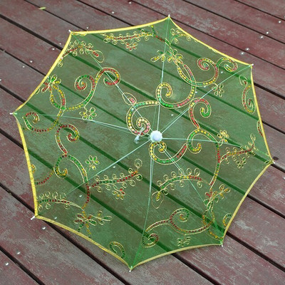 INFISPACE Ladoo Gopal Ji Fancy Chhatri Umbrella for God Krishna, 12 Inchs & Green Color Umbrella(Green)