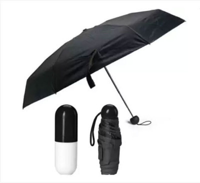 SBTs Folding Compact Pocket Capsule Umbrella (Black) Umbrella Umbrella(Black)
