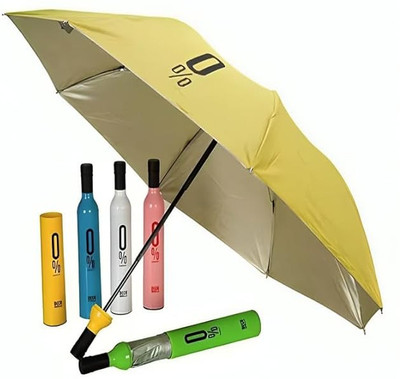 SBTs UV And Rain Protection Folding Bottle Umbrella Keep Dry and Stylish Umbrella(Multicolor)