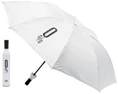 SBTs Foldable Outdoor Sun-Rain Gear Bottle Designed Umbrella Umbrella(White)