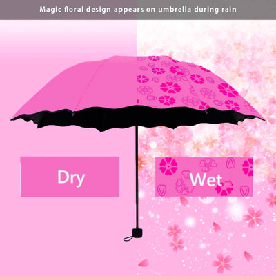 INFISPACE Umbrella For 23 Inch Large Size 3-Fold Umbrella,Maroon ColorFor Sun & Rain Umbrella(Maroon)
