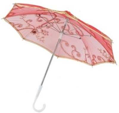 INFISPACE Ladoo Gopal Ji Fancy Chhatri Umbrella for , 12 Inchs & Red Color pack of 4 Umbrella(Red)