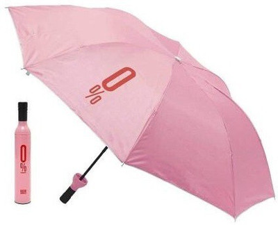 SBTs Foldable Outdoor Sun-Rain Gear Bottle Designed Umbrella Umbrella(Pink)