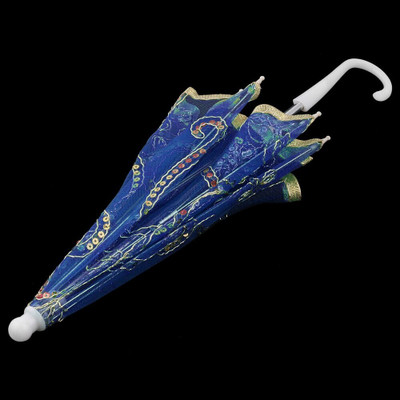 INFISPACE Ladoo Gopal Ji Fancy Chhatri Umbrella,12 Inchs & Blue Color pack of 4 Umbrella(Blue)