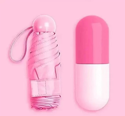 SBTs Fold Portable Capsule Bottle Umbrella for UV Protection and Rain.Umbrella (Pink) Umbrella(Pink)