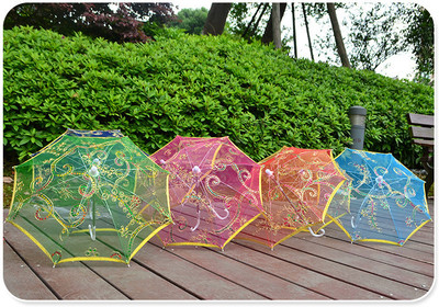 INFISPACE Ladoo Gopal Ji Fancy Chhatri Umbrella for , 12 Inchs & Green Color pack of 2 Umbrella(Green)