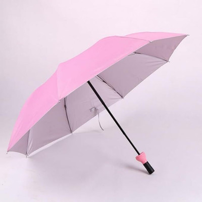 SBTs Portable Umbrella with Bottle Cover for UV Protection & Rain Umbrella(Pink)