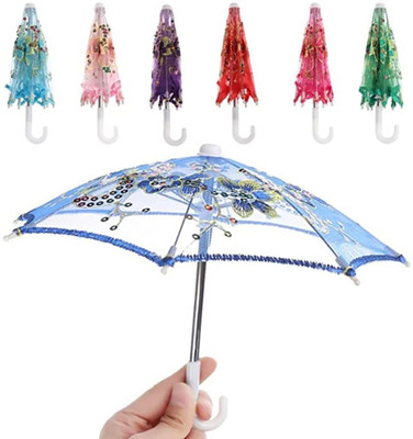 INFISPACE Ladoo GopalJi Fancy Chhatri/Embroidered Umbrella,Laddu Gopal Dress(Random Color) Umbrella(Multicolor)