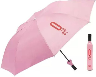 SBTs Bottle Umbrella UV Protection , Waterproof, Rain Protection Umbrella with Bottle Umbrella(Pink, Multicolor)
