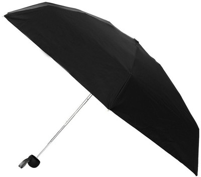 SBTs Stylish Capsule Mini Travel Umbrella 4 fold Compact Umbrella(Black)