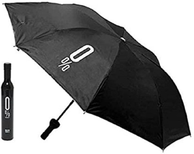 SBTs Folding Portable Umbrella Bottle Cover for UV Protection & Umbrella Mini Travel Umbrella(Black)