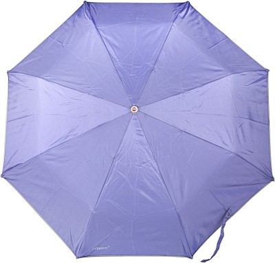 Bizarro Plain 3-Fold Heavy Quality Umbrella(Purple)