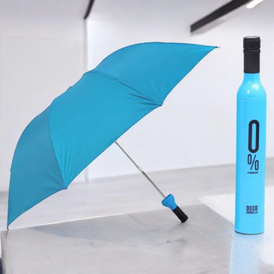 SBTs Bottle unique design Unisex multicolor umbrella_HD205 Umbrella(Blue)