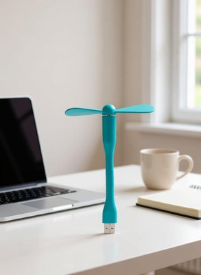 M MOD CON Flexible, Portable, Emergency USB Fan - Use with mobile, laptop, computer, powerbank USB Fan(Multicolor)