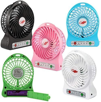 Casecade Portable Dual Bladeless Mini fan, Desktop Table Fan, Small Hand Fan Cooling Fan All in one Cooler(Multicolor)
