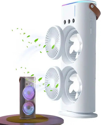 4uonly Double Ended Mist Spray Fan USB Mini Desktop with Water swq10 Double Ended Mist Spray Fan USB Mini Desktop with Water nml10 USB Fan(Multicolor)
