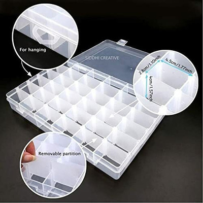Webdealz Plastic Utility Container  - 1000 ml(Clear)